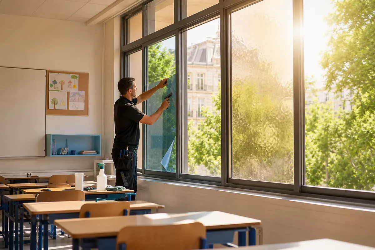 Film solaire établissement scolaire IDF - Écoles, collèges, lycées | Film Solaire IDF